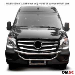 Mercedes Benz Sprinter Bull Bar - Omac - Double Line - 60mm - '13-'18 Mercedes Benz Sprinter Bull Bar - Omac - Double Line - 60mm - '13-'18